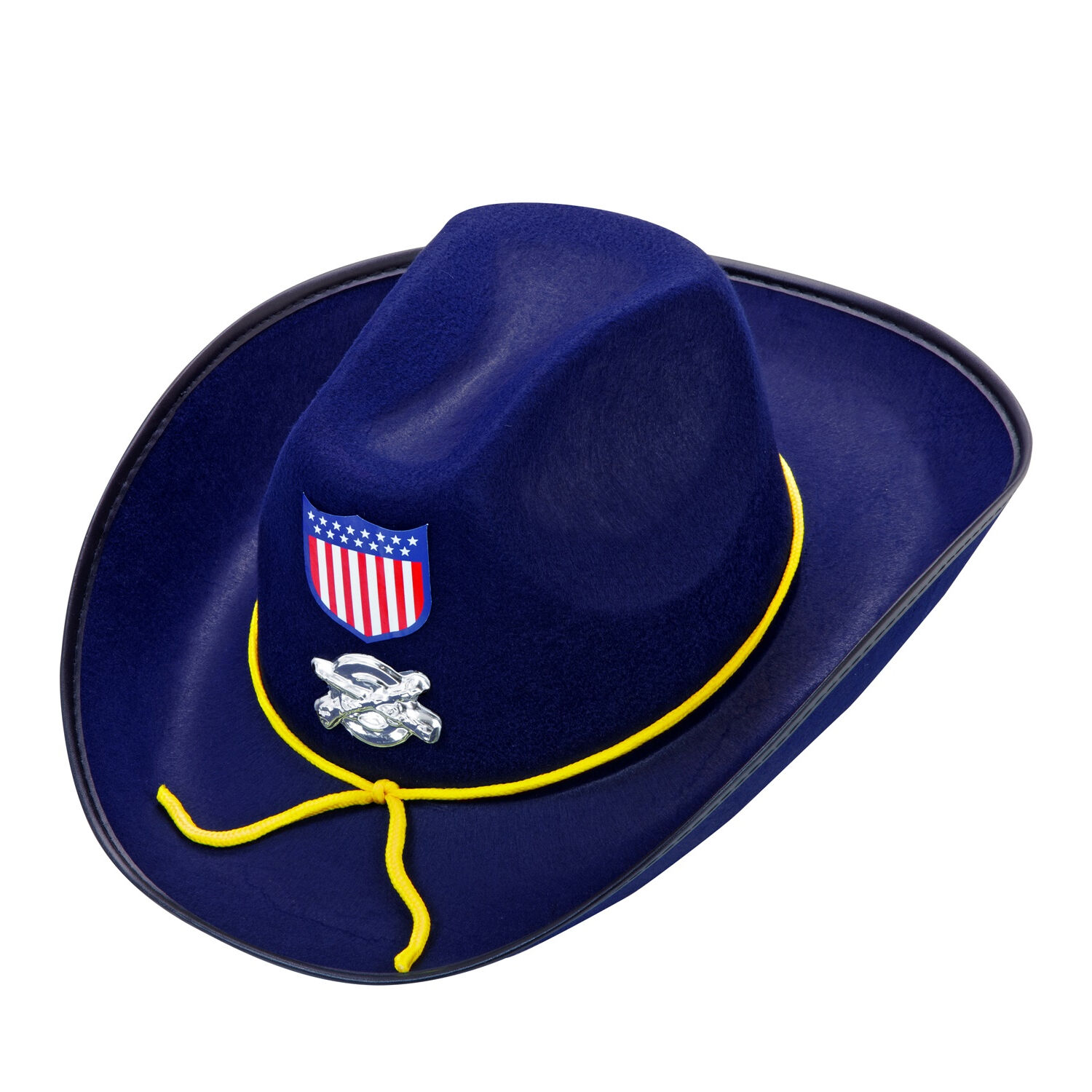 NEU Hut Yankee-Soldat, blau mit Wappen, aus Filz