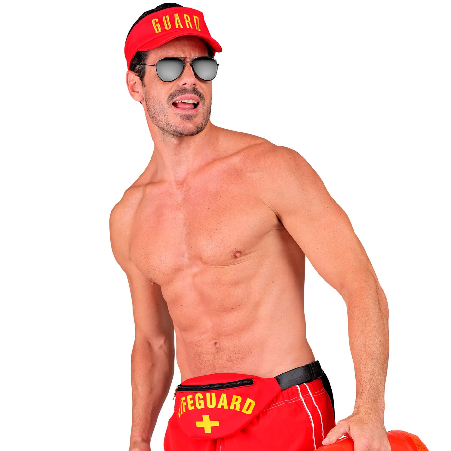 NEU Accessoire-Set Rettungsschwimmer / Lifeguard, Schirmmtze und Bauchtasche Bild 2