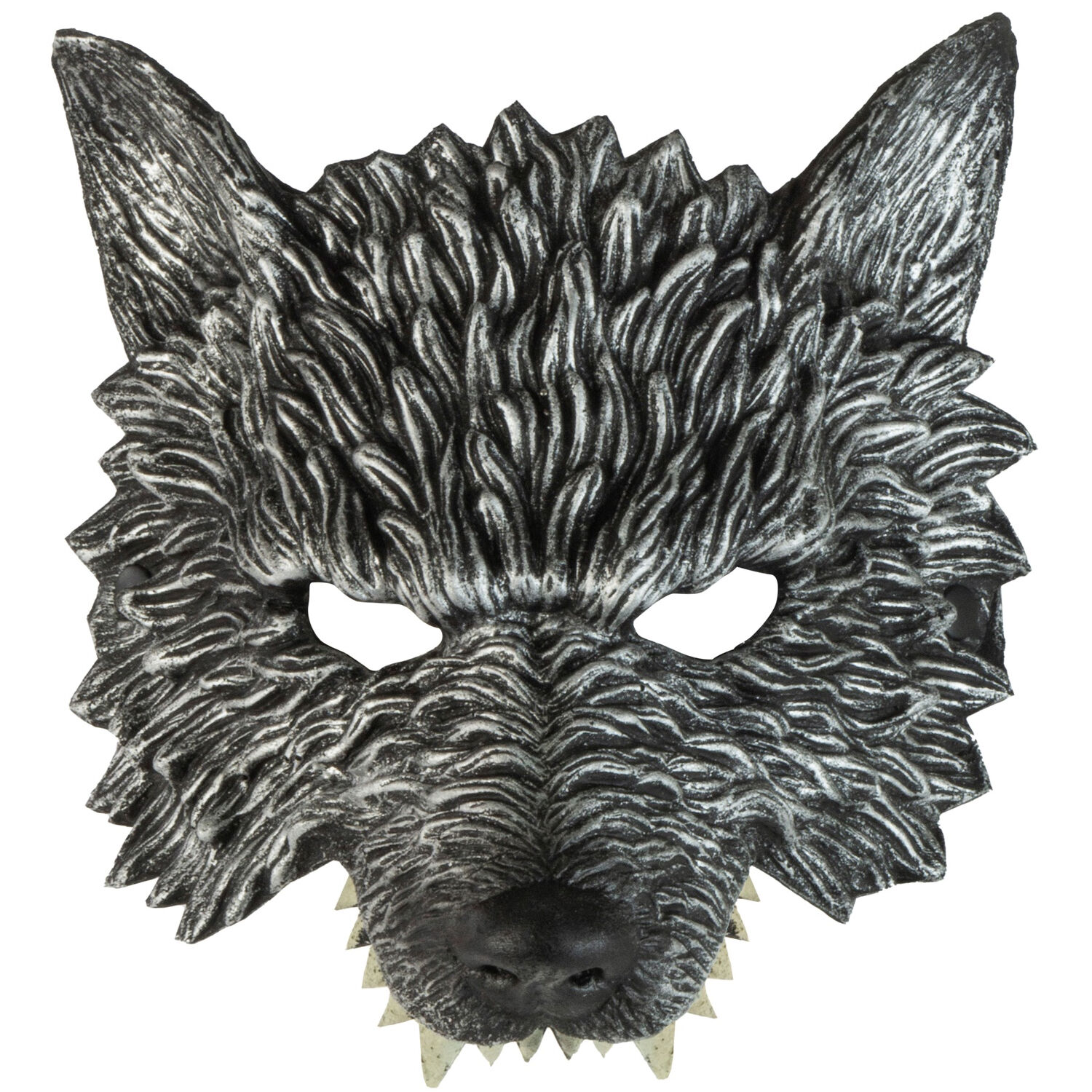 NEU Maske Wolf, kinnlos, mit Gummiband Bild 2