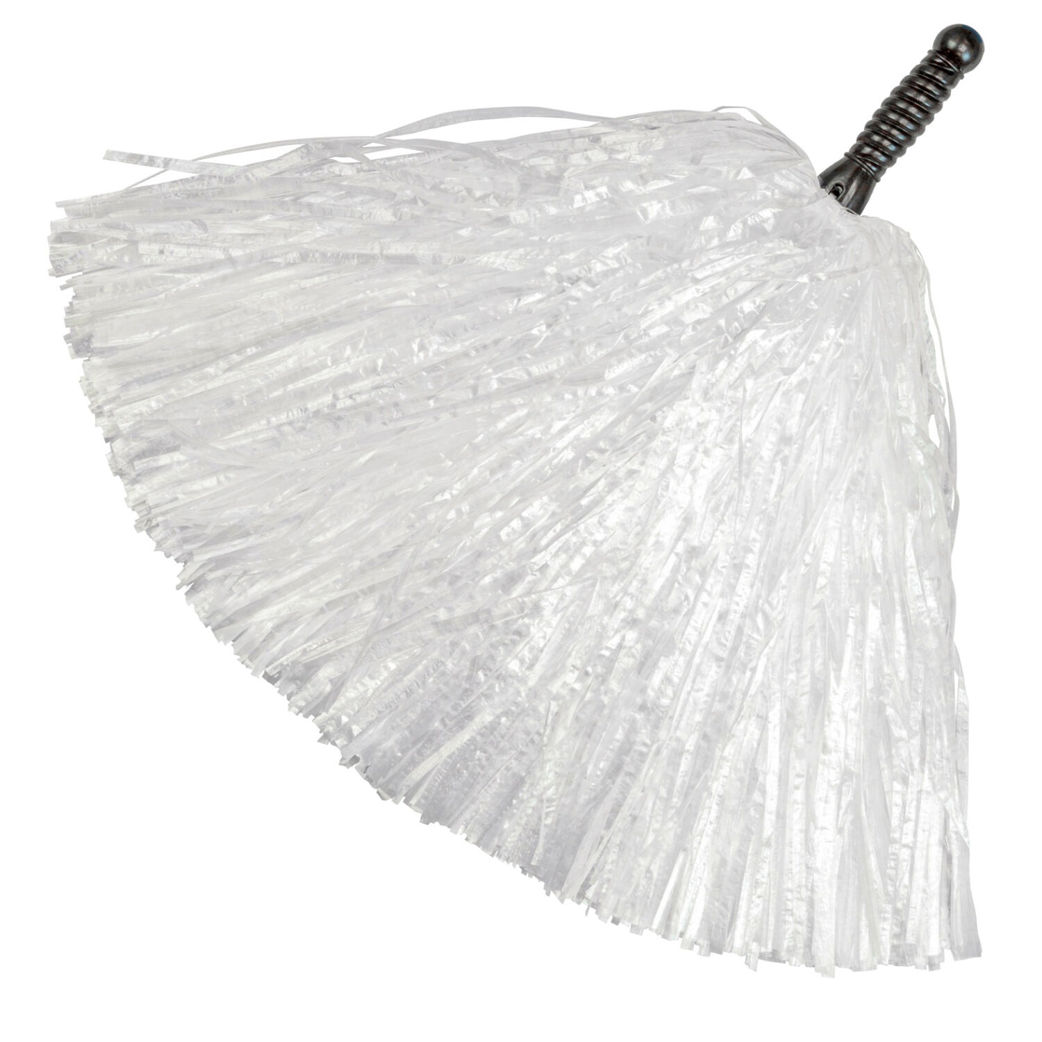 Pompon / Pom Pom mit Griff, 1 Stck, Wei