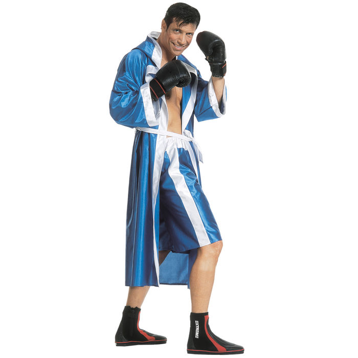 Herren-Kostüm Boxer, blau, Einheitsgröße