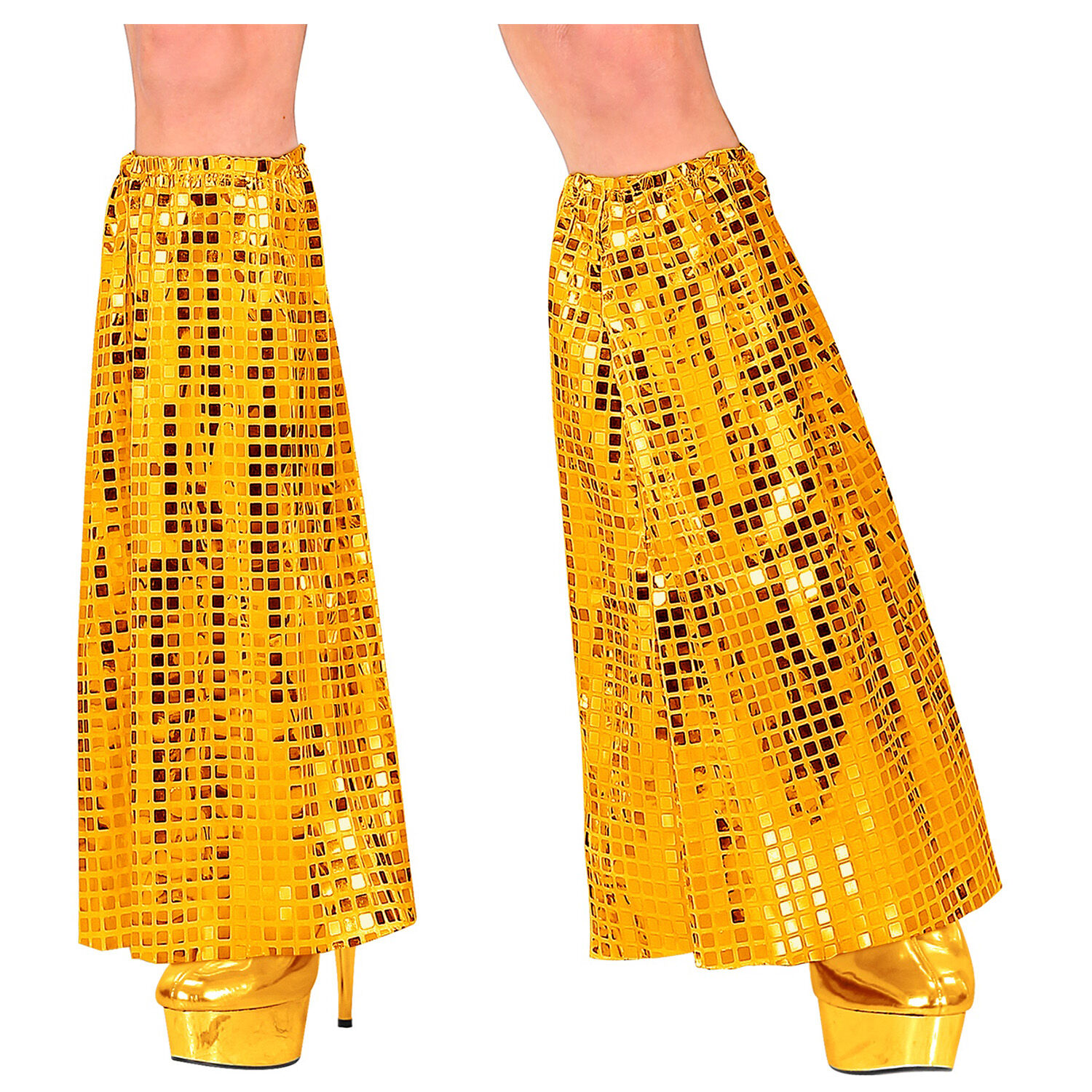 NEU Beinstulpen 70er-Disco Style, gold