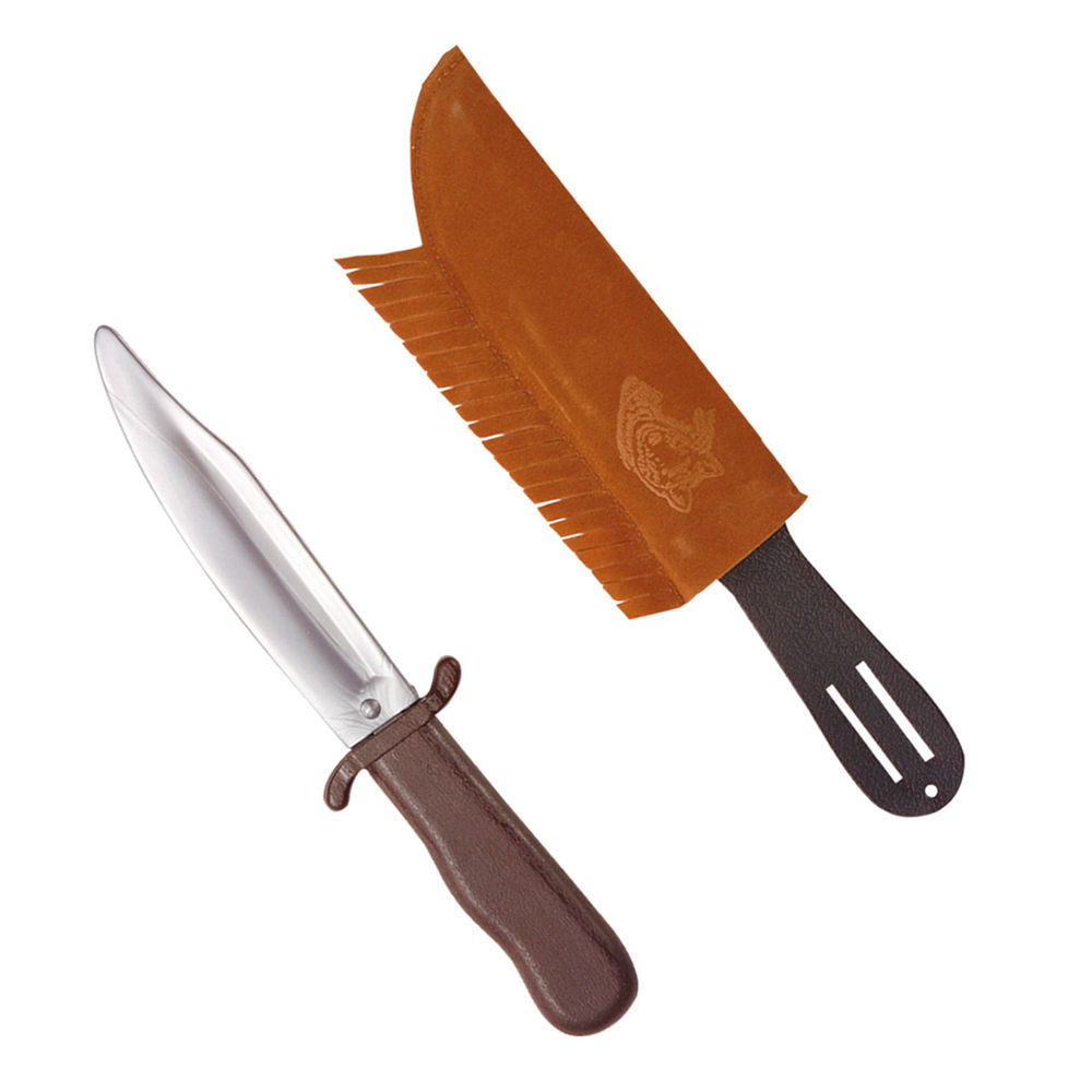 Indianer Messer in Wildledertasche fr Kinder