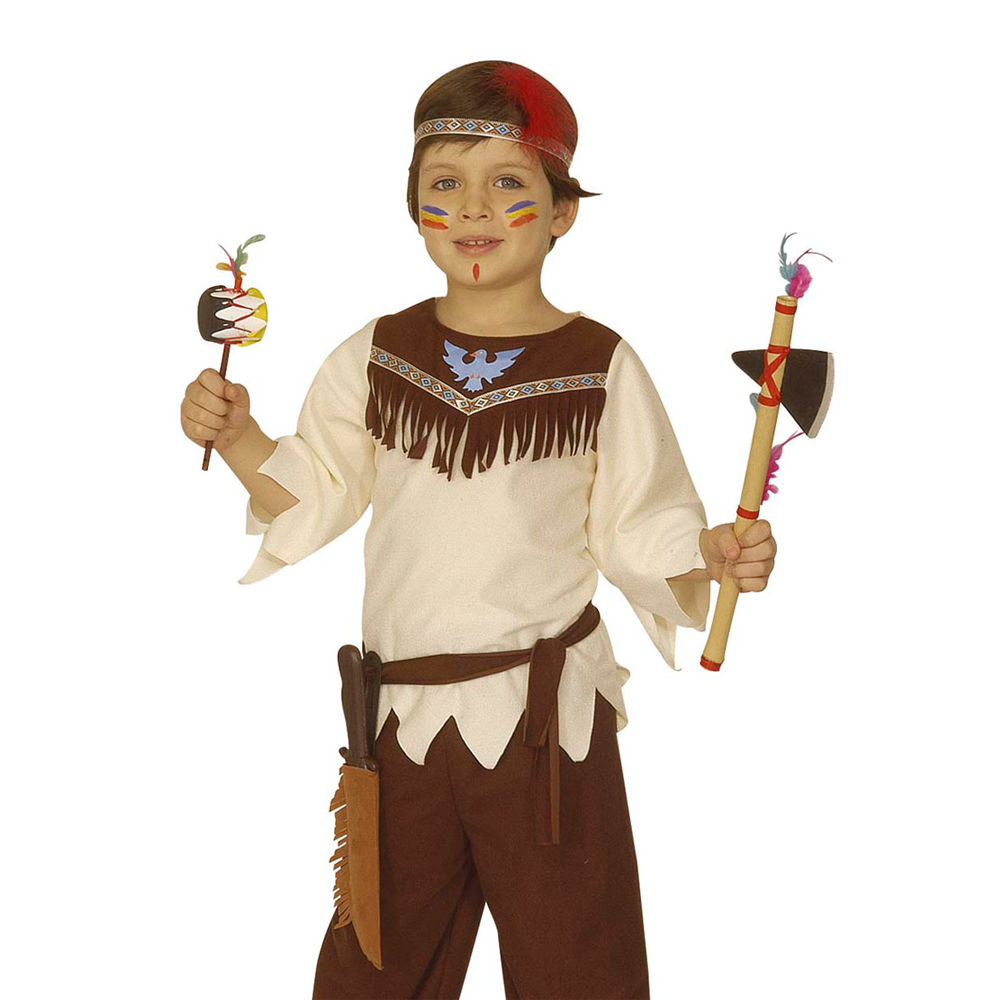 Indianer Messer in Wildledertasche fr Kinder Bild 2