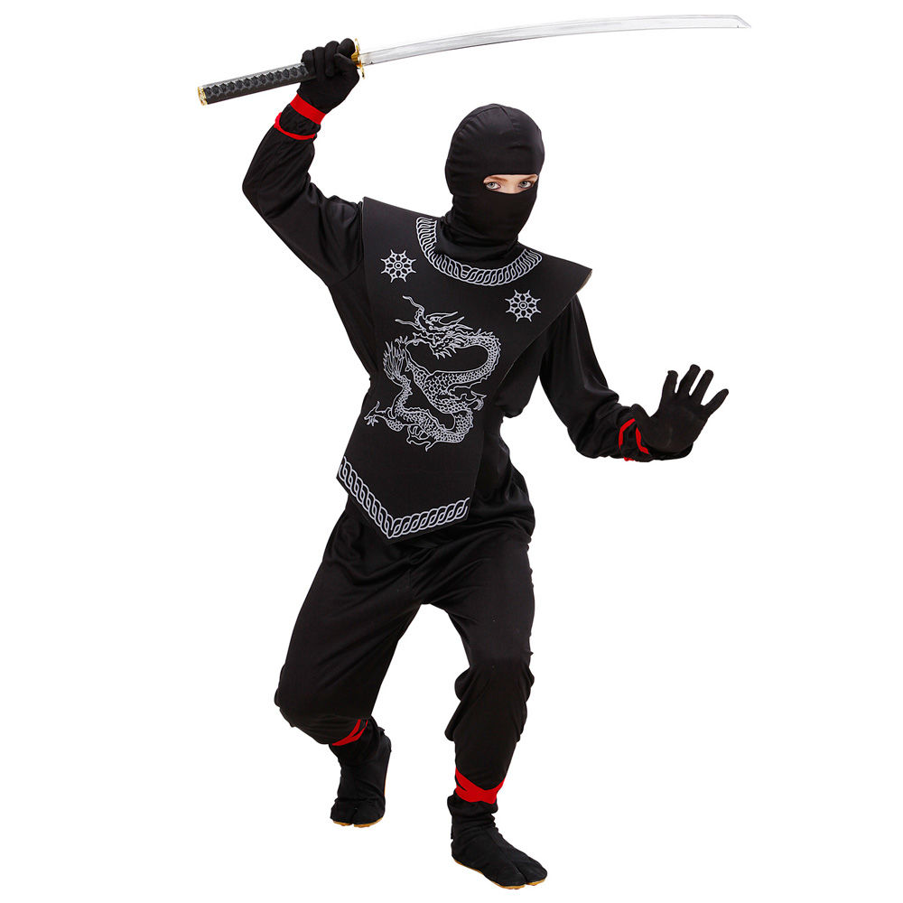 Kinder-Kostm Schwarzer Ninja, Gr. 116