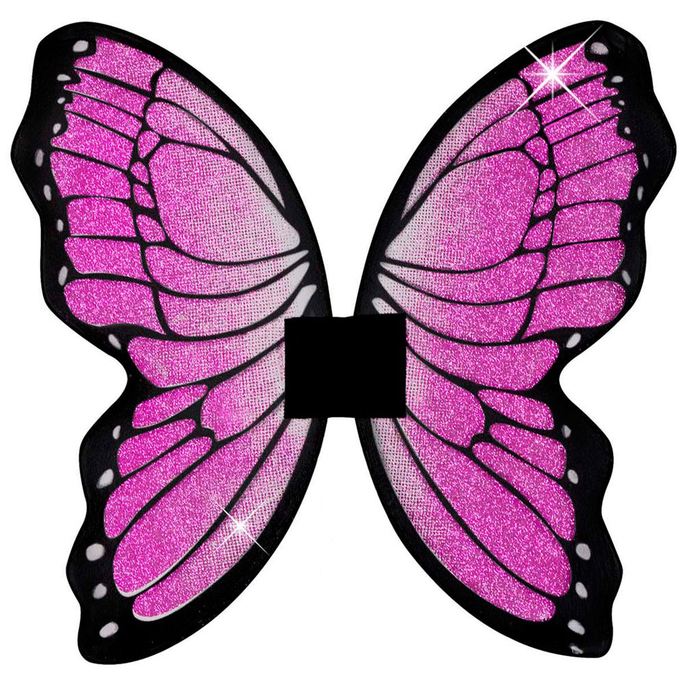 Flügel Glitzer Schmetterling, lila, 50x50 cm