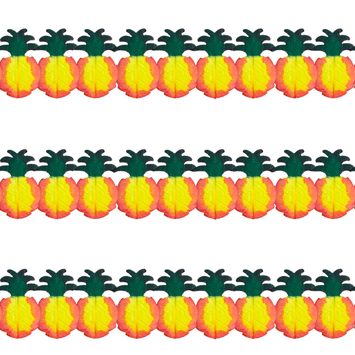 Girlande Ananas, 4 m, 12 Stück