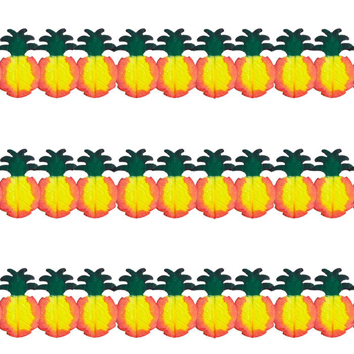 Girlande Ananas, 4 m, 12 Stck