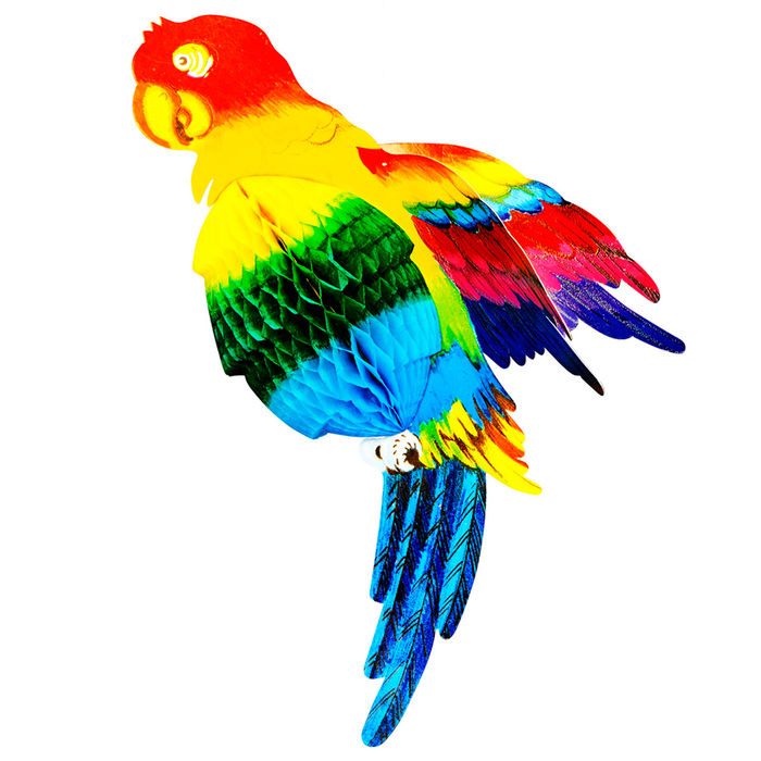 Wabenball Papagei, 38 cm, 12 Stck Bild 2