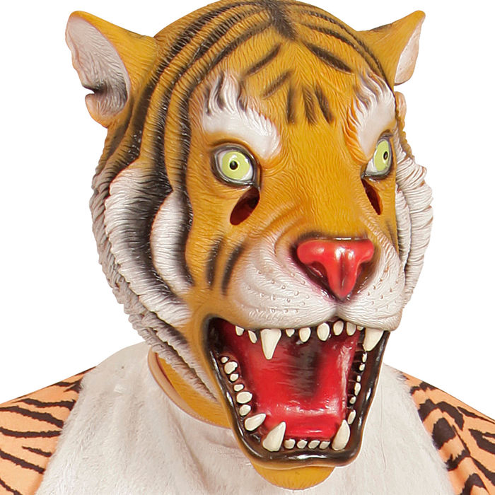 SALE Vollmaske Tiger, Latex