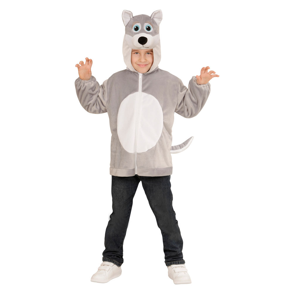 SALE Kinder-Kostm Plschjacke Wolf, Gr.104-116