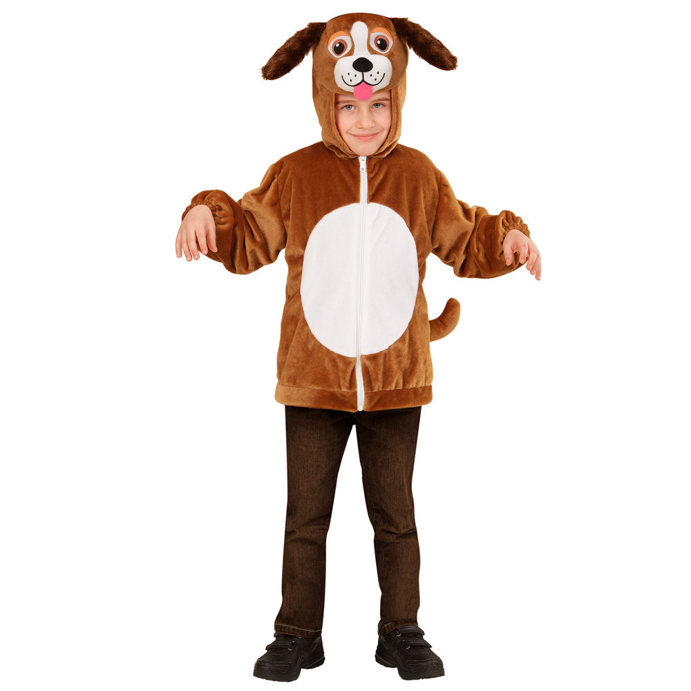 Kinder-Kostüm Plüschjacke Hund, Gr. 92-98