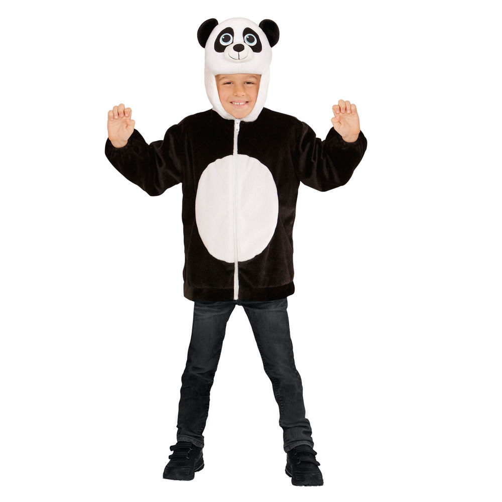 Kinder-Kostüm Plüschjacke Panda, Gr. 92-98