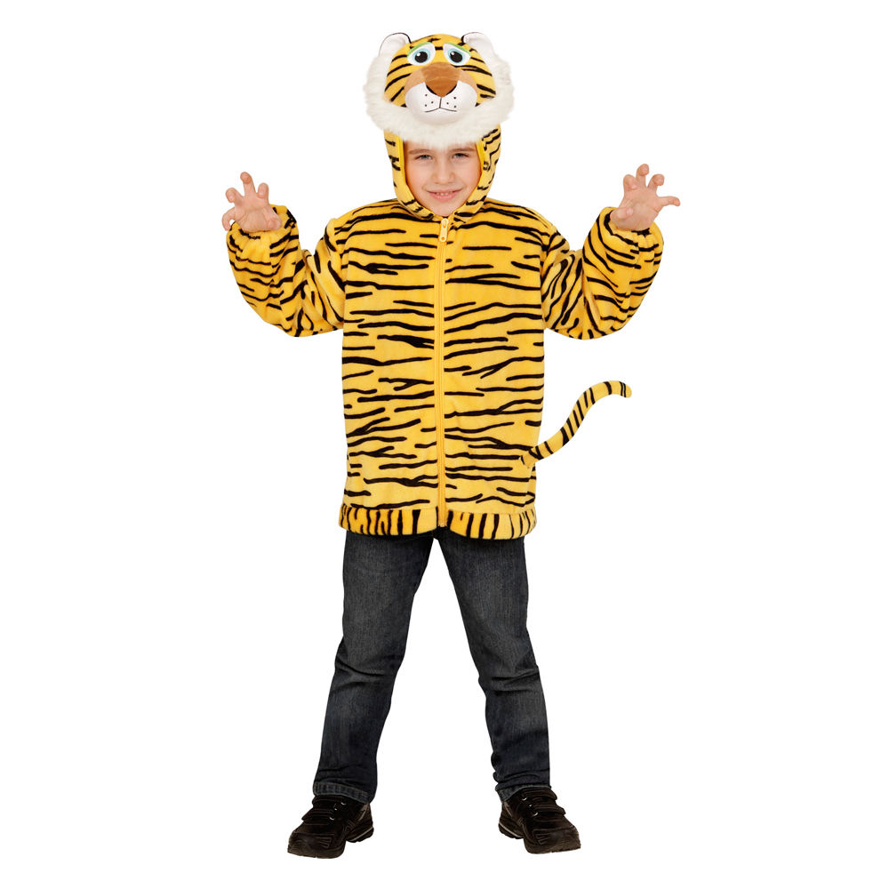Kinder-Kostüm Plüschjacke Tiger, Gr. 92-98