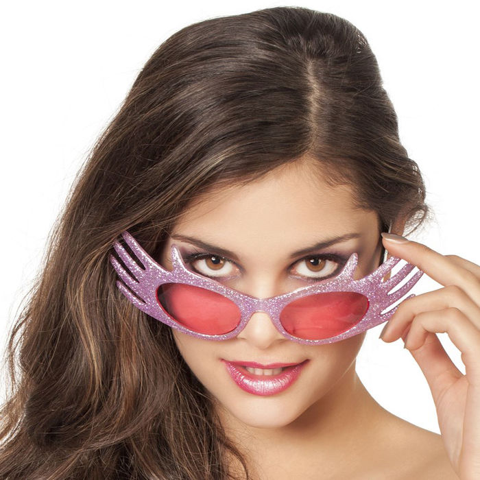 SALE Brille Miss Extravaganz, hot pink