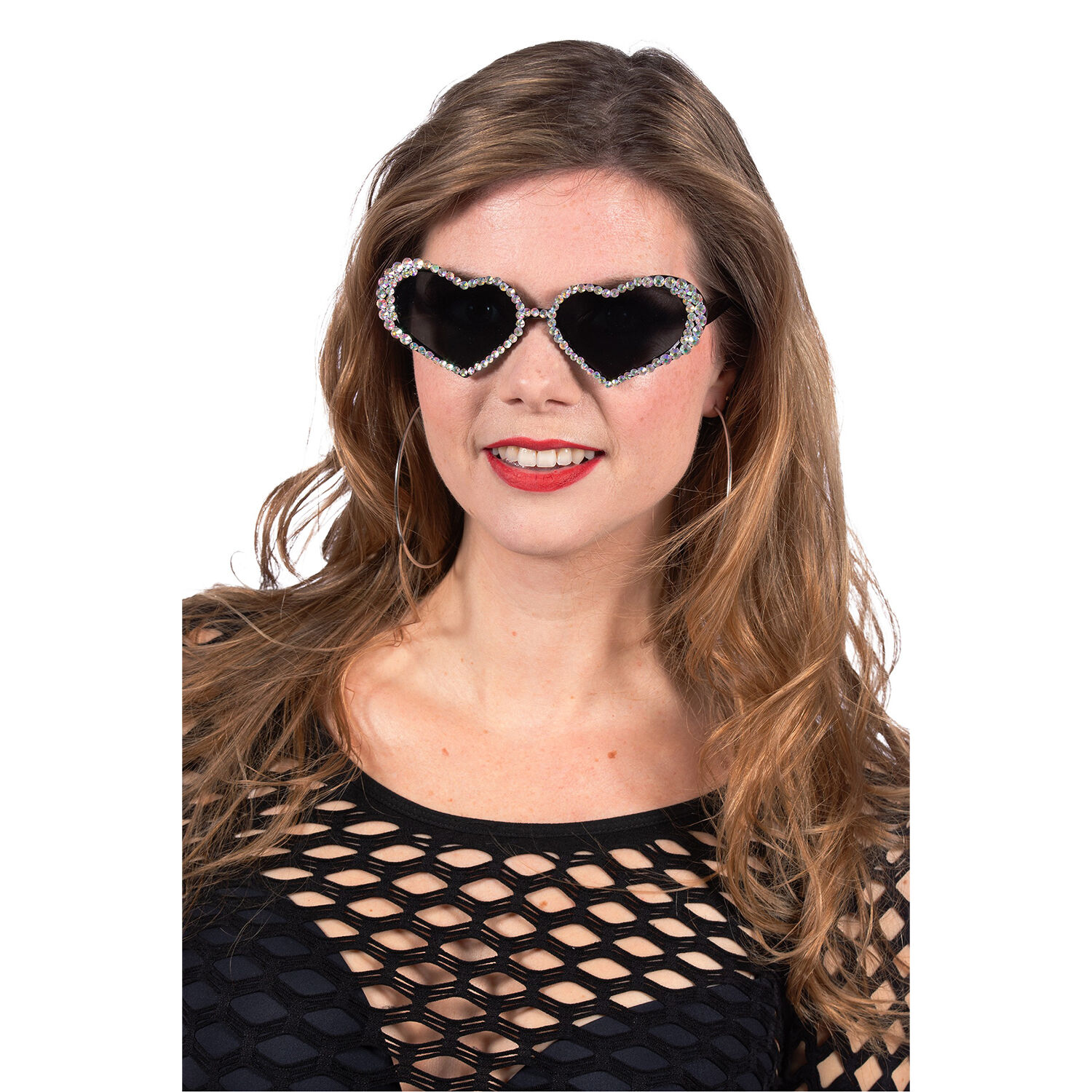 NEU Brille Herzform, mit Strasssteinen Bild 2
