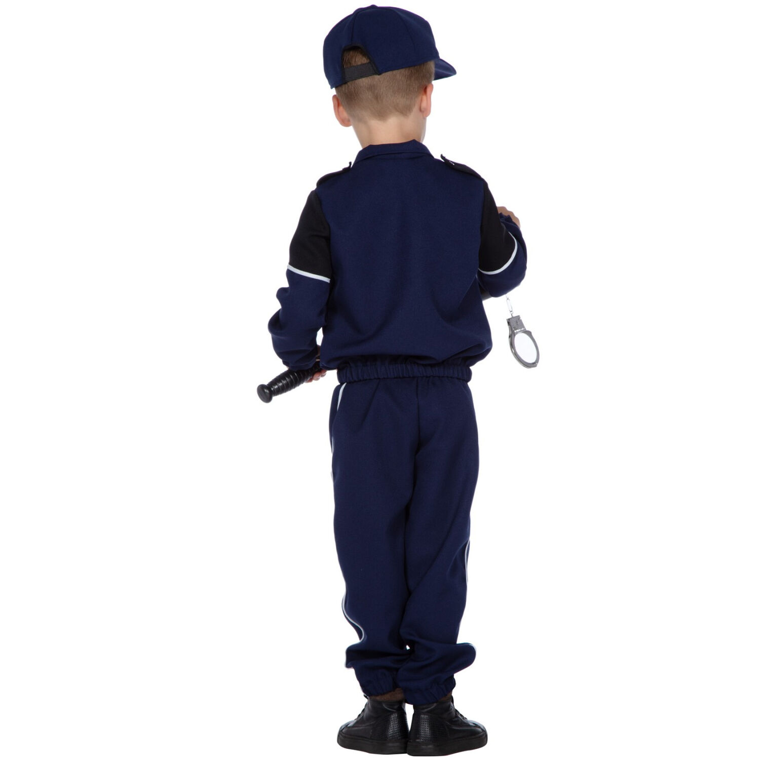 NEU Kinder-Kostm Polizist, blau, 3-teilig mit Jacke, Hose und Kappe, Gre 104 Bild 3
