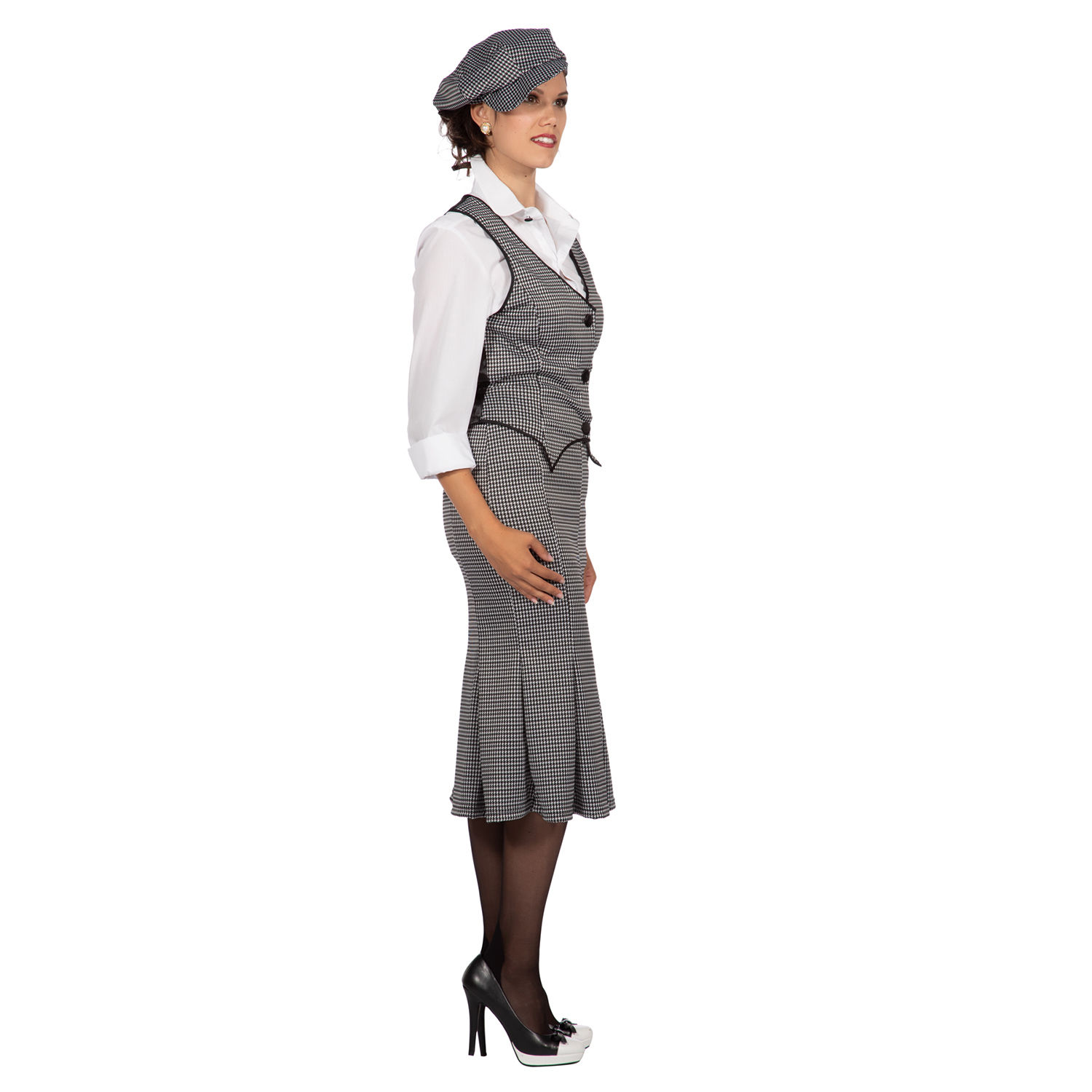 SALE Damen-Kostm 20er Jahre Polly, 3-teilig mit Mtze, Weste & Rock, Gr. 34 Bild 4