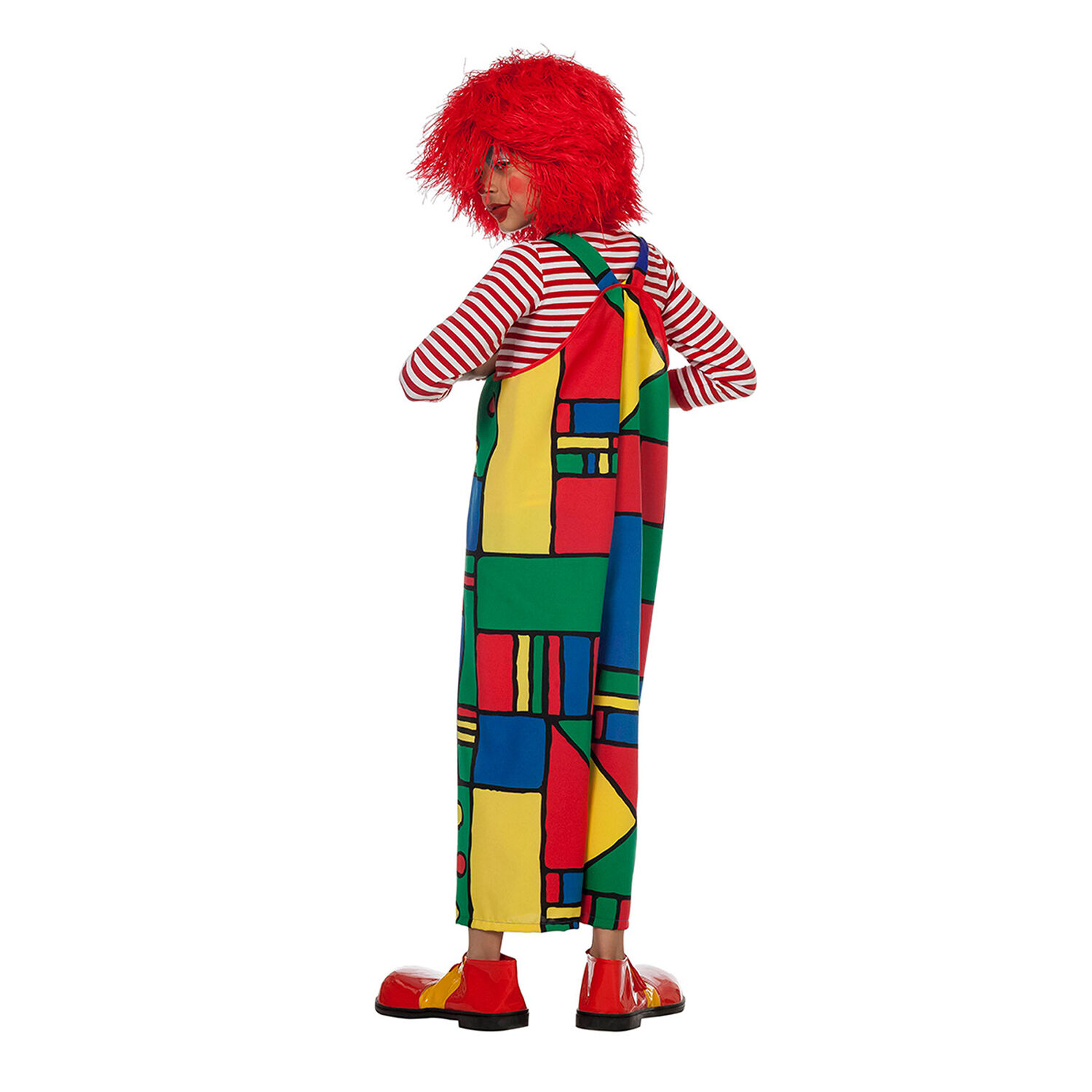 NEU Kinder-Kostüm Clown-Latzhose Mondrian, bunt, Gr. 116 Bild 3