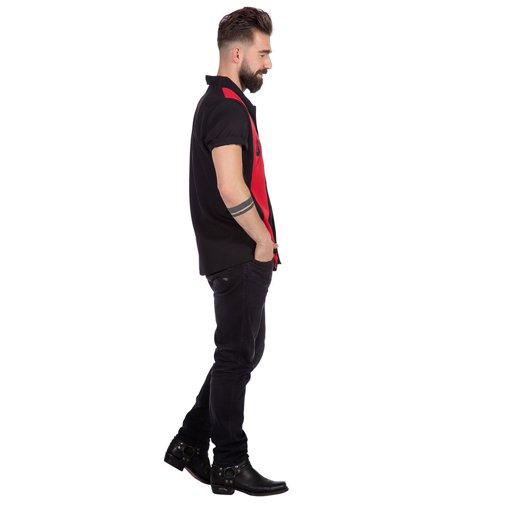 SALE Premium-Line Herren-Hemd Rockabilly Dean, Gr. 50 Bild 2
