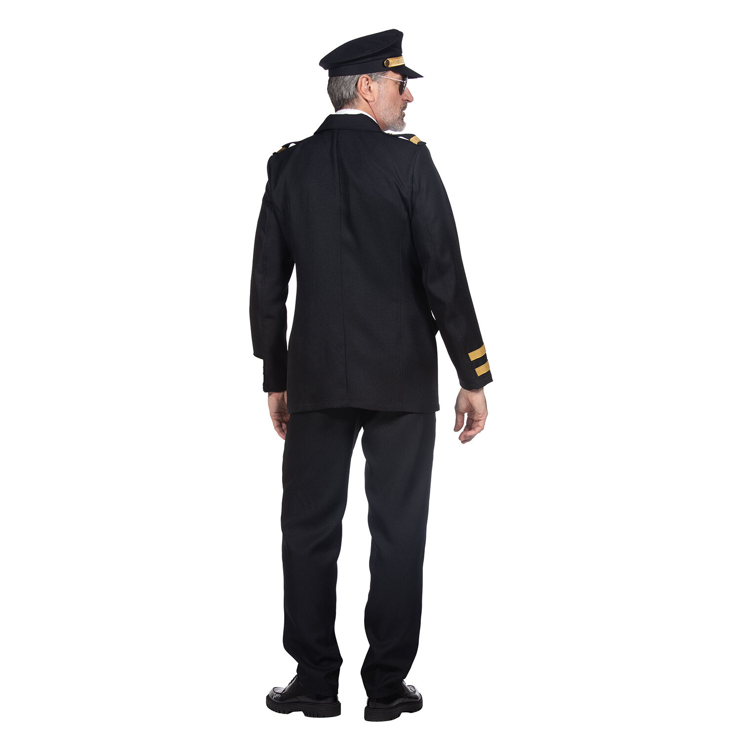 NEU Herren-Kostm Luxus-Pilot, mit Jacke und Hose, schwarz, Gr. S Bild 4