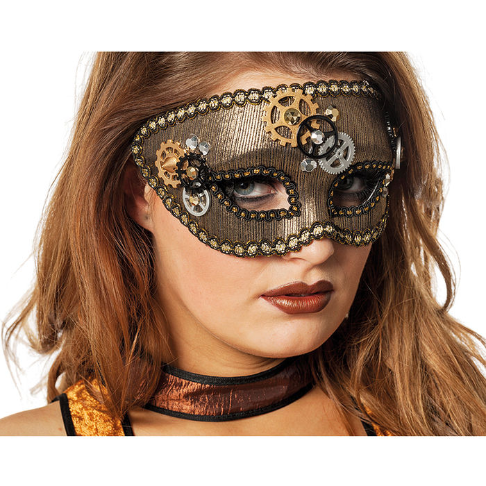 SALE Maske Steampunk, mit Zahnrdern