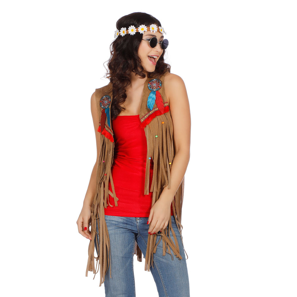 Damen-Weste Indianerin mit Fransen, Gr. 34-36 Bild 2