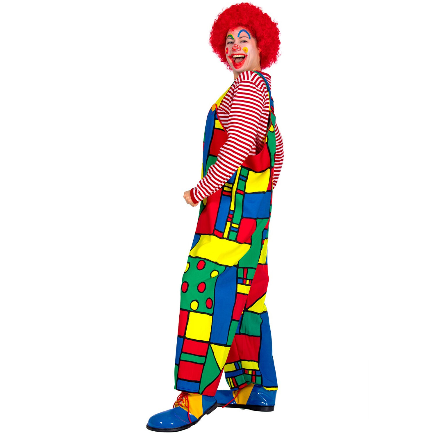Damen-Kostüm Latzhose Clown, Gr. 38 Bild 2