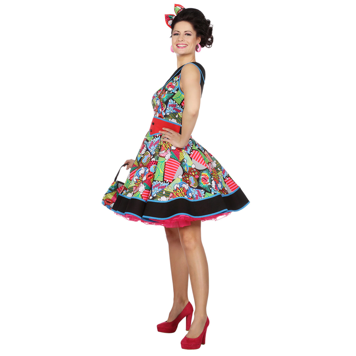 Damen-Kostüm Kleid Pop-Art, Gr. 34 Bild 2