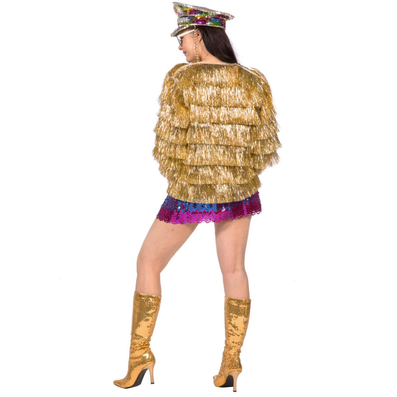 NEU Damen-Kostüm Jacke Festival, gold, Einheitsgröße Bild 2