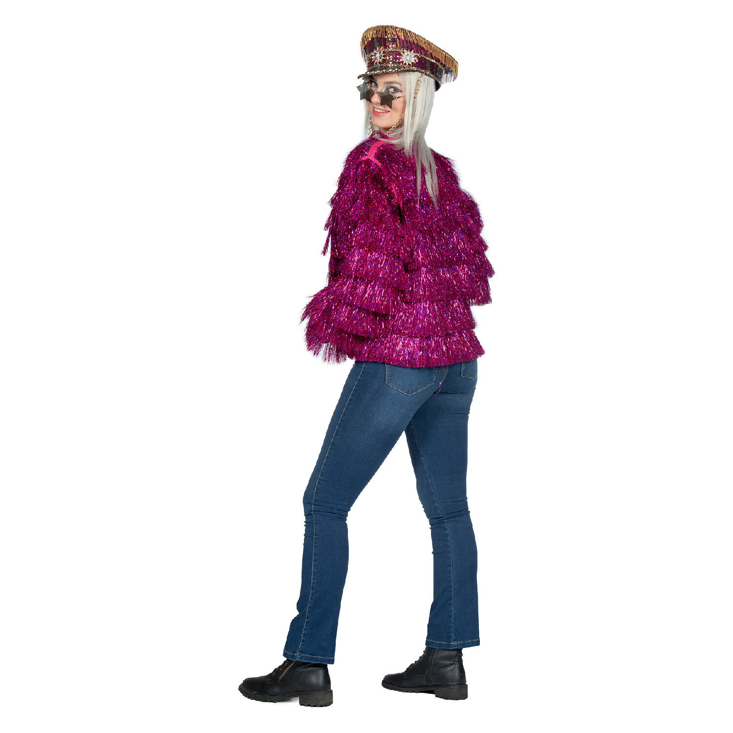 NEU Damen-Kostm Jacke Festival, Pink, Gr. XXS-XS Bild 2