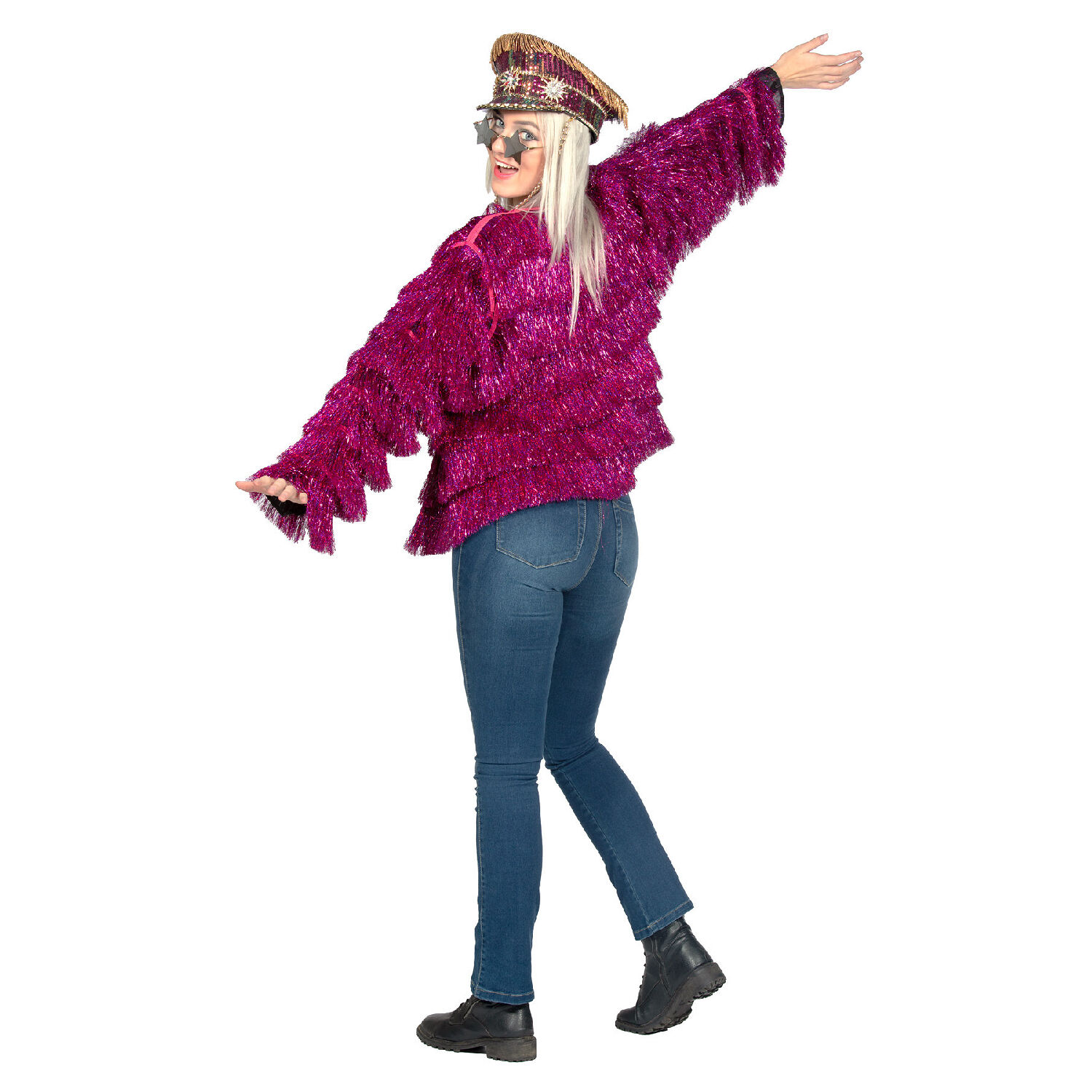 NEU Damen-Kostm Jacke Festival, Pink, Gr. XXS-XS Bild 3