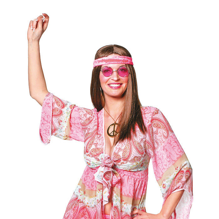Flowerpower Kostüm Hippiefrau de Luxe 