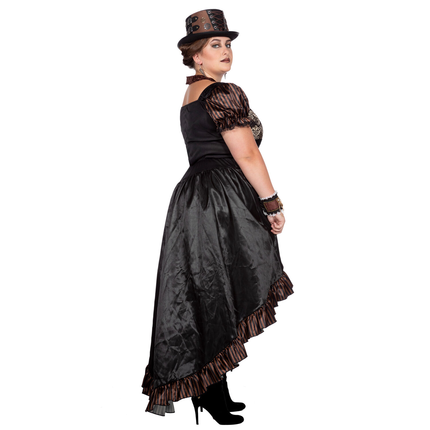 SALE Damen-Kostüm Steampunk-Kleid schwarz, Gr. XL Bild 2