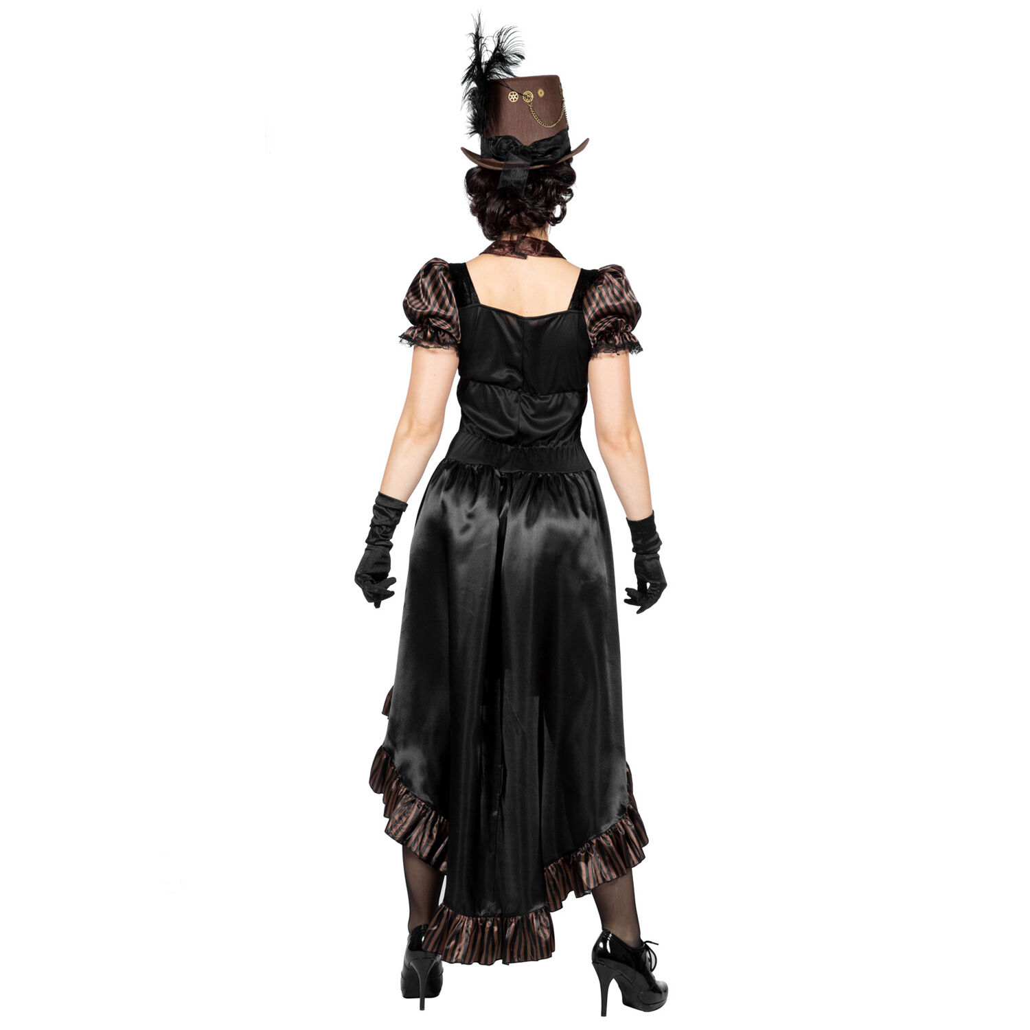 Damen-Kostüm Steampunk-Kleid schwarz, Gr. S Bild 3