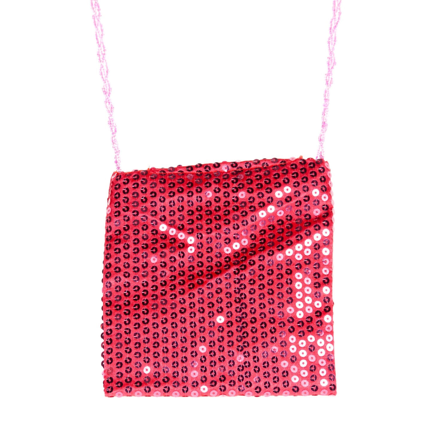 Tasche mit Pailletten, pink, ca. 18x18cm Bild 2