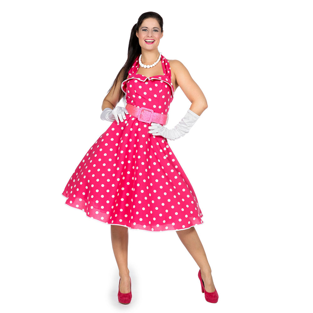 SALE Damen-Kostüm 50er-Kleid pink, Gr. 46
