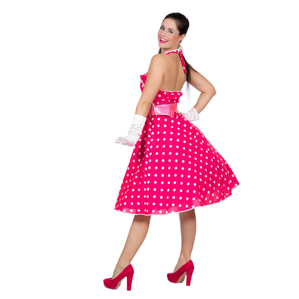 SALE Damen-Kostüm 50er-Kleid pink, Gr. 38 Bild 2