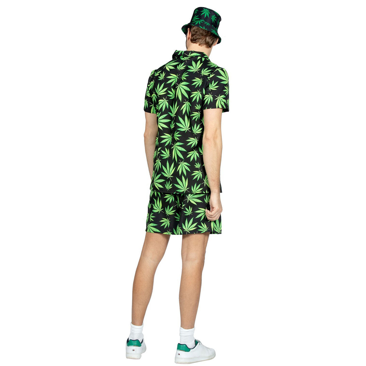 NEU Herren-Kostm Festival-Set Hanf mit Hemd und Hose, schwarz-grn, Gr. S Bild 3