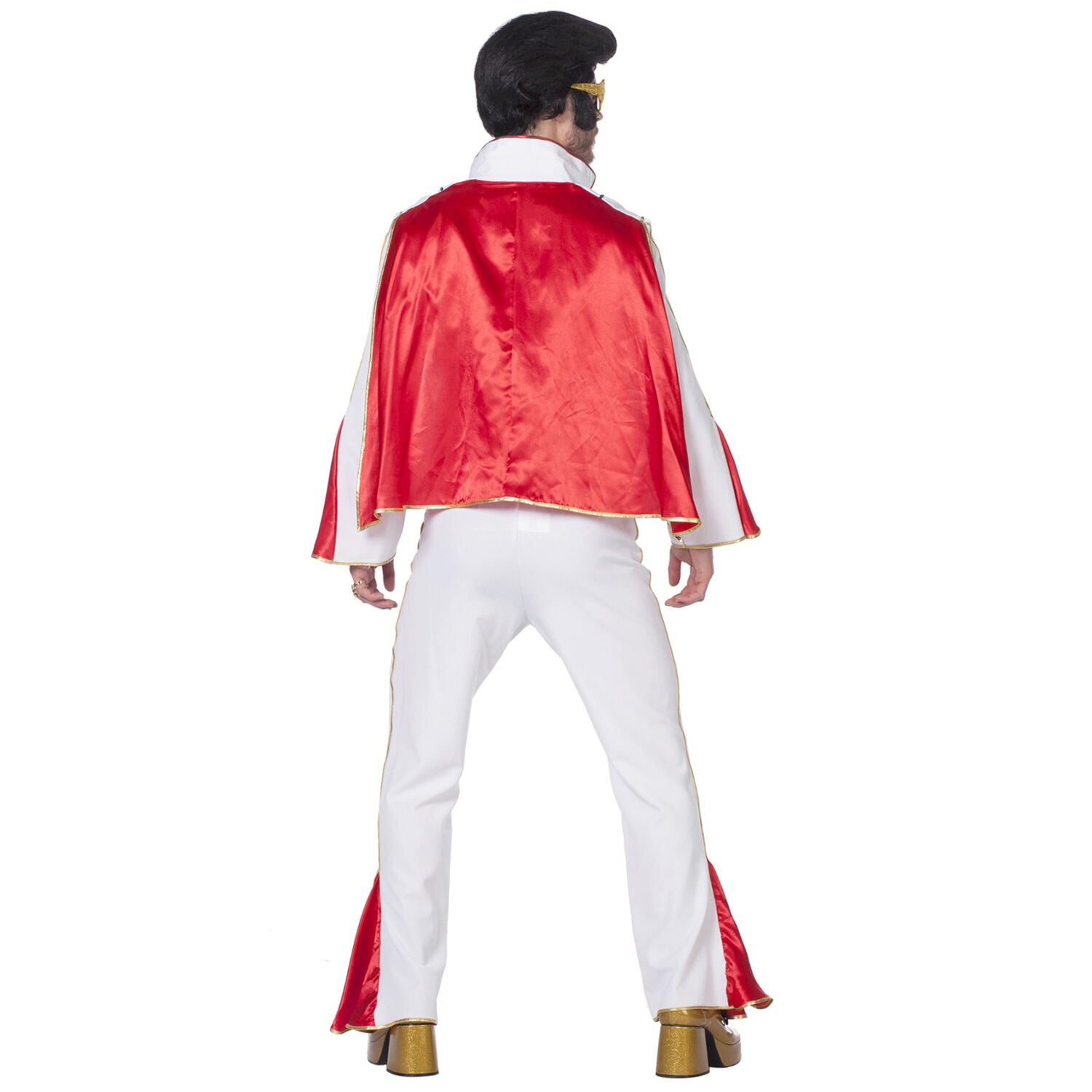 Herren-Kostüm Mr. Elvis, weiß/rot, Gr. 50-52 Bild 3