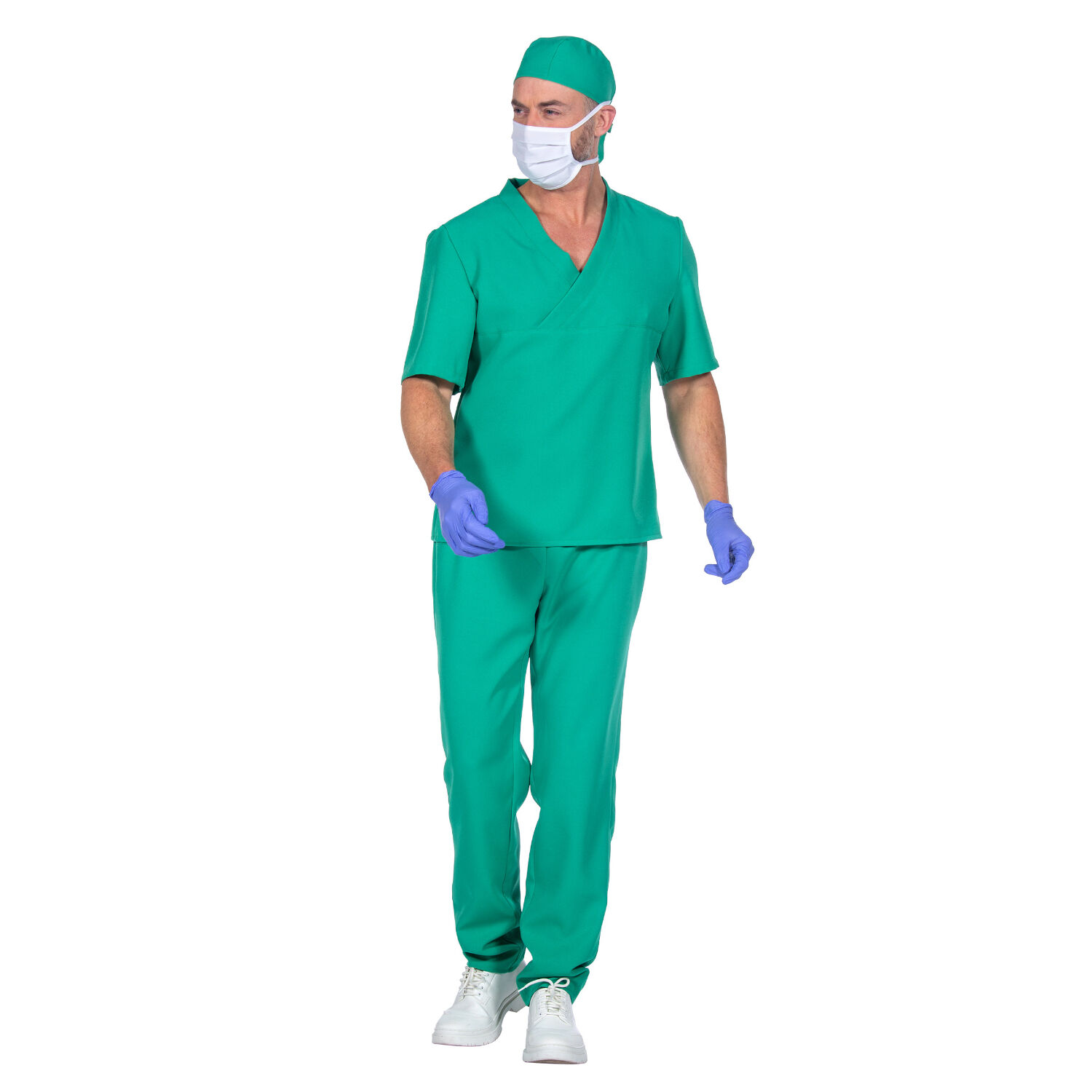 Herren-Kostm Chirurg / Arzt, grn, Gre S