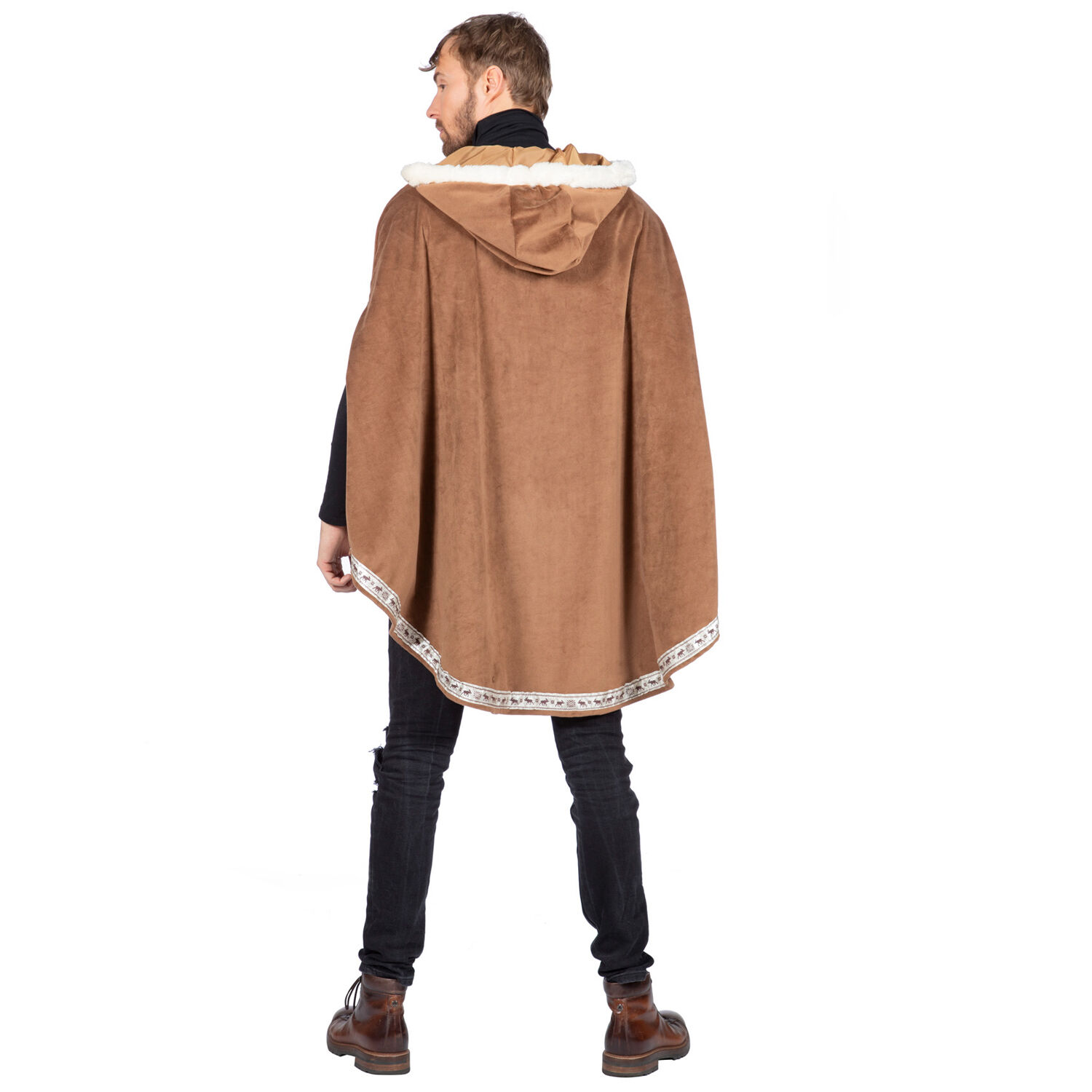 Damen- und Herren-Kostm Eskimo Poncho, Einheitsgrsse Bild 2