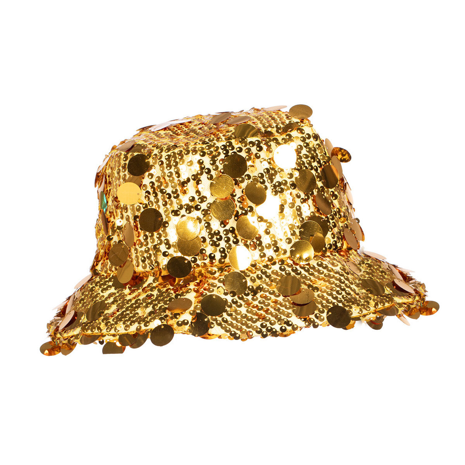 NEU Hut Bucket-Hat Festival mit Pailletten, gold