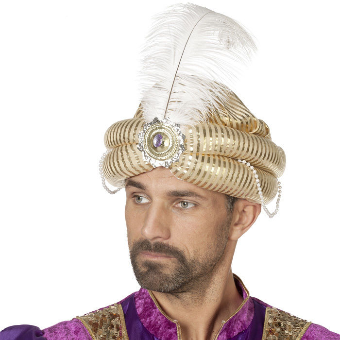 Hut Turban Luxus, gold