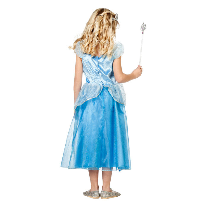 Kinder-Kostüm Eis-Prinzessin, blau Gr. 128-140 Bild 3