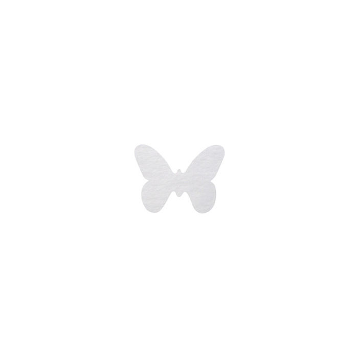 SALE Konfetti Schmetterling weiß, 8x10 cm, 12 Stk