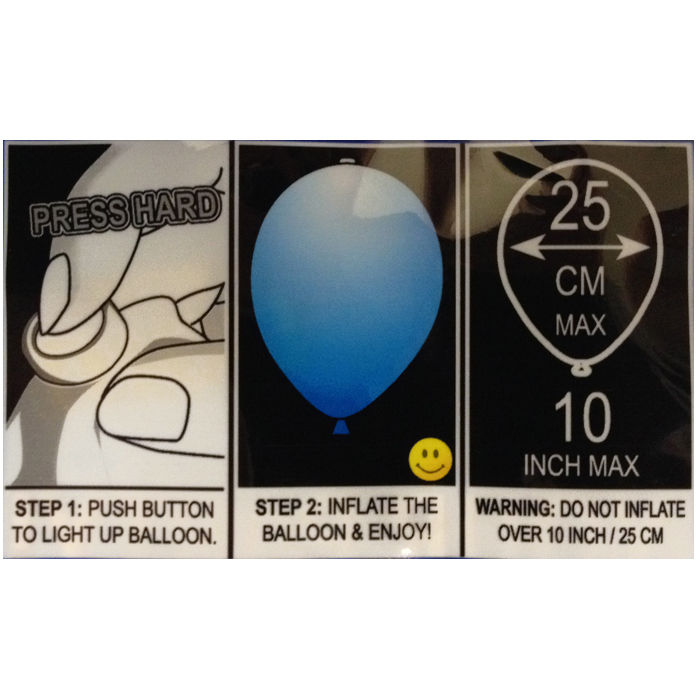 LED Ballons 5 Stück, weiß Bild 3