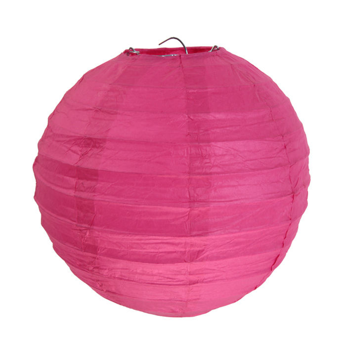 Lampion L,  30 cm, fuchsia, 2 Stck