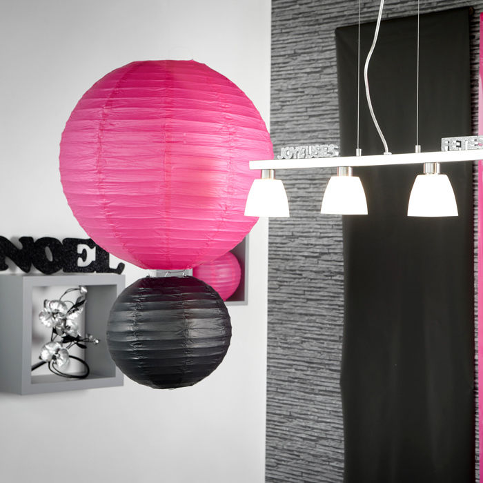 Lampion L,  30 cm, fuchsia, 2 Stck Bild 2
