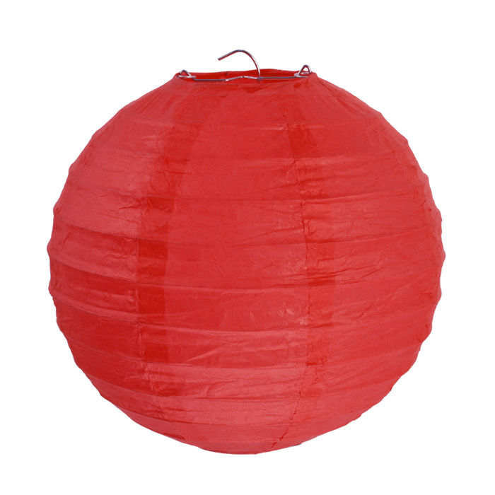 Lampion L, Ø 30 cm, rot, 2 Stück